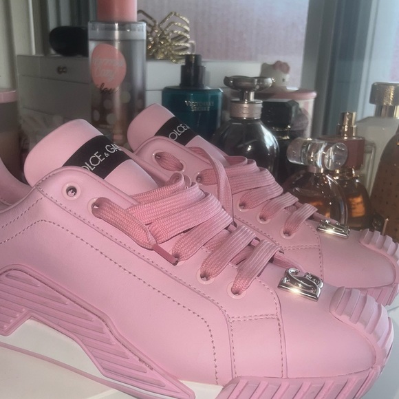Dolce & Gabbana Leather NS1 Sneakers In Pink - Picture 9 of 11